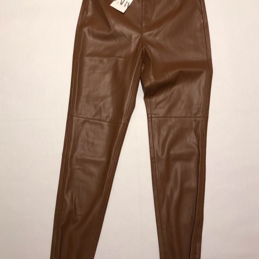 Zara soft leather pants